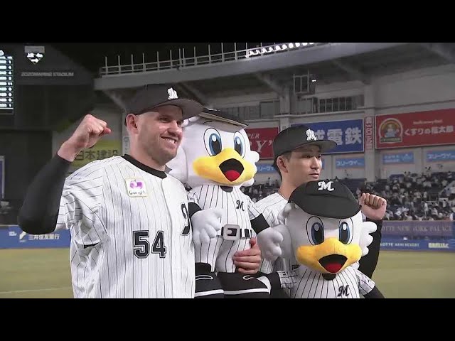 マリーンズ・レアード選手・小島和哉投手ヒーローインタビュー 6月10日 千葉ロッテマリーンズ 対 横浜DeNAベイスターズ