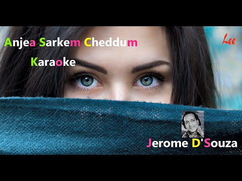 Konkani Karaoke 🎤Anjea Sarkem Cheddum❤(Remastered Version) 2023