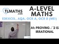 a level maths a1 11 proving √2 is irrational