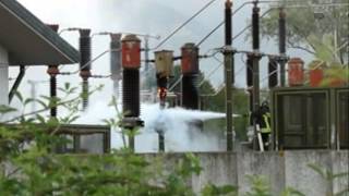 preview picture of video 'brivio incendio cabina elettrica'