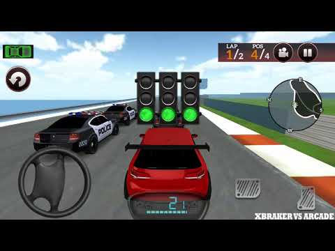 Drive for Speed Simulator: Golf Red Car Driving Race Mode Missions 11 to 14 - Android GamePlay 3D
