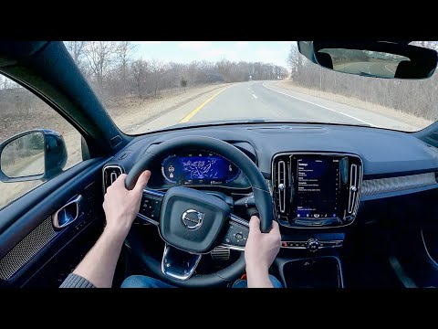 2022 Volvo XC40 Recharge - POV Test Drive (Binaural Audio)