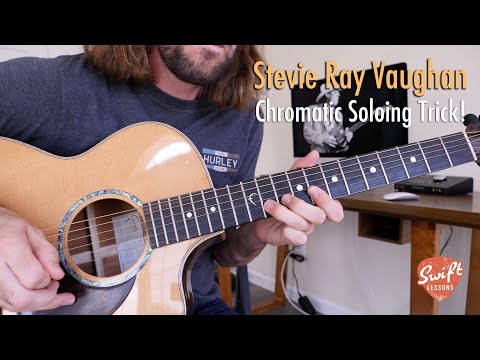 Awesome Stevie Ray Vaughan Lead Guitar Trick!