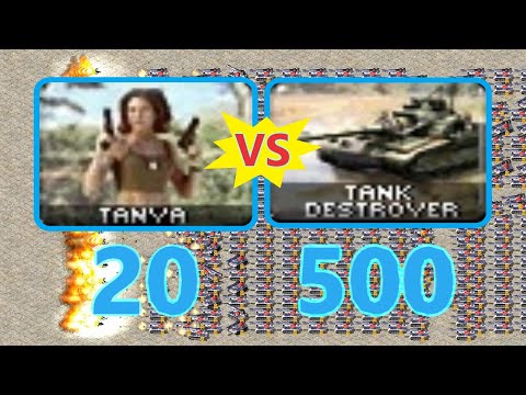 Tanya vs Tank Destroyers - Red Alert 2