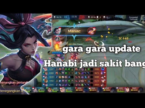 late game hanabi ratu nya | game play hanabi | mobile legends Indonesia