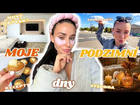 PODZIMNÍ VLOG #2 -  podzimní výzdoba, pečení, playlist , paris solo trip, nový obývák? 🍁🍂🕯️