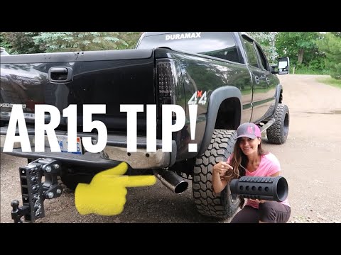 Sinister AR15 Exhaust Tip Install and review! *Duramax Looks Much Better*