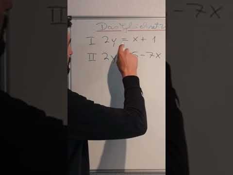 Gleichsetzungsverfahren anwenden #danieljung #math #mathtrick #formula #mathe #mathematics