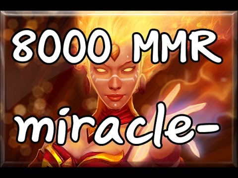 Miracle- Lina Mid Ranked Game MMR 8000 [ Miracle- Gameplay ]