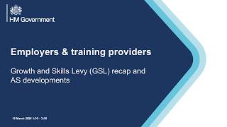 Growth and Skills Levy recap for employers