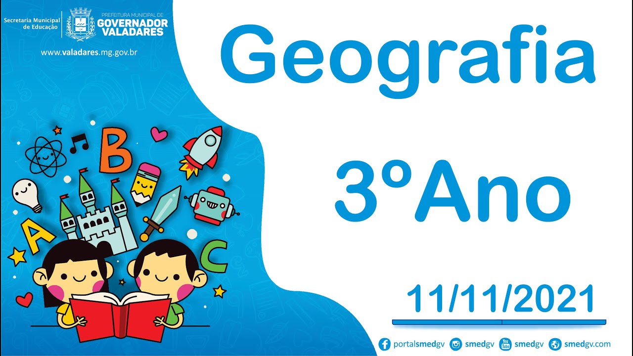 O Ser Humano e as Transformações da Paisagens - Geografia   3º Ano - 11/11/2021