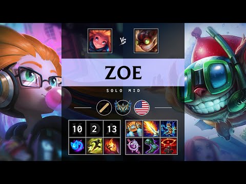 Zoe Mid vs Ziggs - NA Challenger Patch 25.05