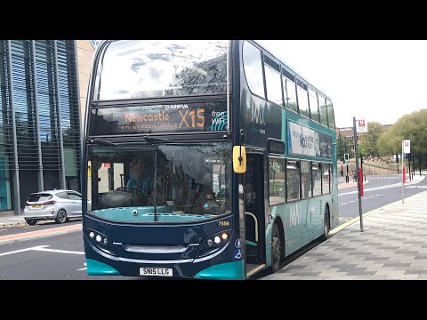 Recently Returned to Service: Arriva North East 7556 (SN15LLG) Dennis Trident 2/Enviro 400