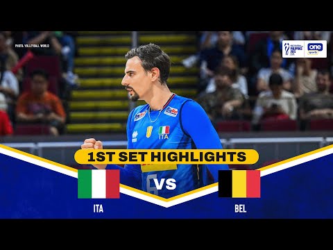 ITALY vs. BELGIUM | SET 1 HIGHLIGHTS | 2025 FIVB MEN’S WORLD CHAMPIONSHIP | SEPT 24, 2025
