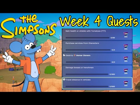 How to EASILY Complete Week 4 Weekly Quests - ALL Stages! #fortnite