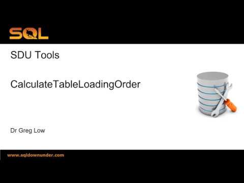 SDU Tools 86 Calculate SQL Server Table Loading Order