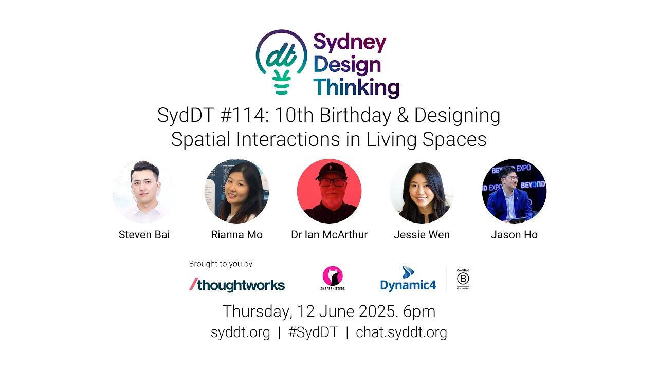SydDT #114: 10th Birthday & Designing Spatial Interactions in Living Spaces