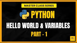 Python for Beginners: Master Variables & Syntax (Masterclass Series) - Part 1 #learnpython