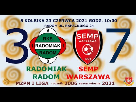 RKS Radomiak Radom - KS Semp Warszawa 2006 3:7 gole 23.06.2021