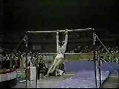 1981 USA-CHN Gymnastics Wu Jiani Uneven Bars