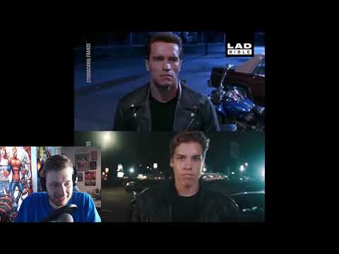 Arnold Schwarzenegger's Son Recreates Scenes From Terminator 2 Reaction!!