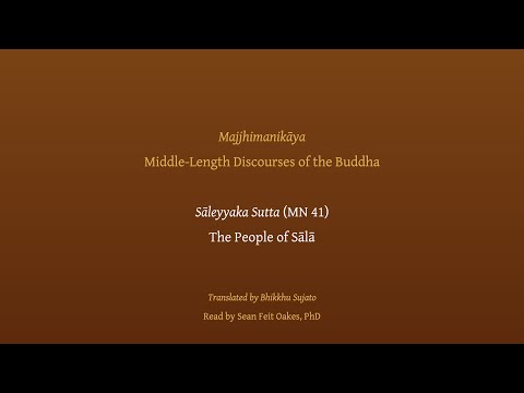 Sāleyyaka Sutta | The People of Sālā (MN 41), read by Sean Feit Oakes