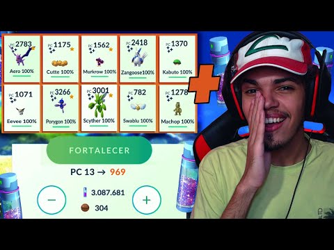 EVOLUI E TALEI MEUS POKÉMON SHINY 100% - GASTEI +3 MILHÕES DE STARDUST! POKÉMON GO -