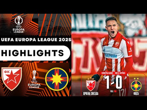 Crvena zvezda vs FCSB (1-0) Highlights | UEL Europa League 2025 | Црвена звезда - ФКСБ