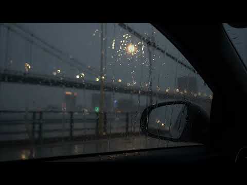 Rainy Drive Relaxation and Night Car Rain - 10 Hours