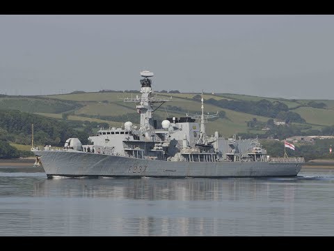 HMS WESTMINSTER F237 LEAVES DEVONPORT NAVAL BASE AT MUTTON COVE - 19th June 2017