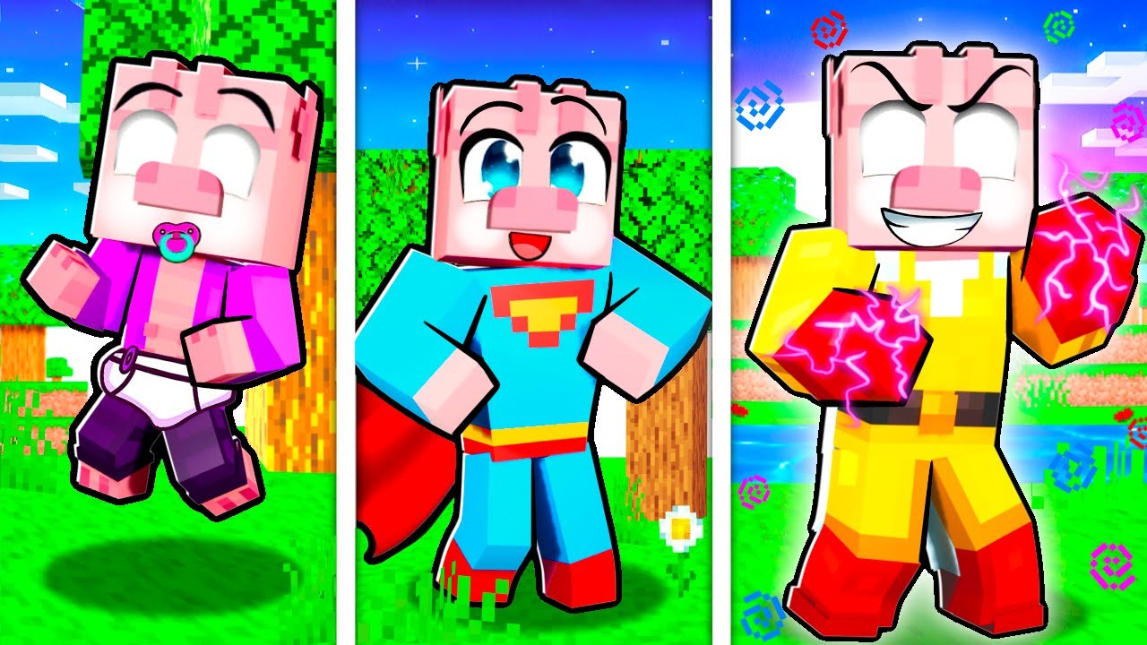 Od NAROZENÍ po SUPERHRDINU v Minecraftu!