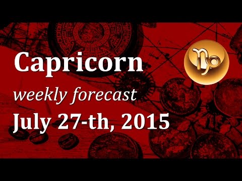 Capricorn, July 27th, 2015, weekly Tarot forecast