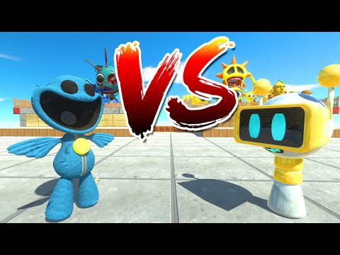 Blue Monster Team vs Yellow Monster Team - Animal Revolt Battle Simulator