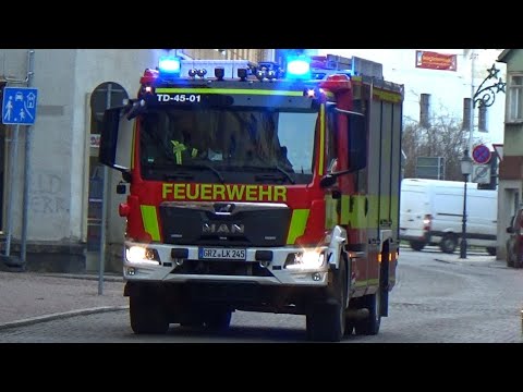 🚨 GW + HLF 20 Feuerwehr Elsterberg + LF 20 KatS Feuerwehr Teichwolframsdorf