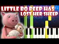 Little Bo Peep Has Lost Her Sheep Little Baby Bum Piano Tutorial Karaoke