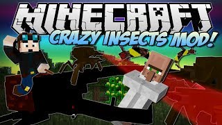 Minecraft | CRAZY INSECTS MOD! (Hercules Beetles, Praying Mantis & More!) | Mod Showcase