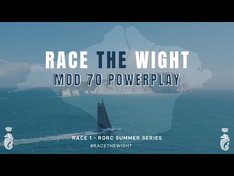 MOD70 PowerPlay. Multihull Line Honours. RORC Race The Wight.
