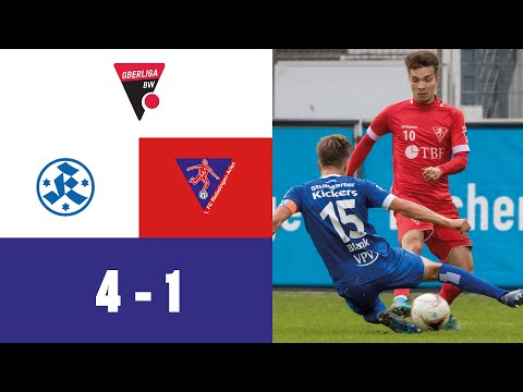 Dominante Kickers setzen sich durch | Stuttgarter Kickers - 1.FC Rielasingen Arlen 4:1  📺