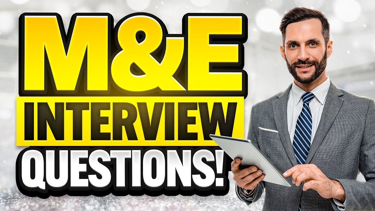 MONITORING & EVALUATION Interview Questions & Answers! How to PASS an M&E Specialist Interview!