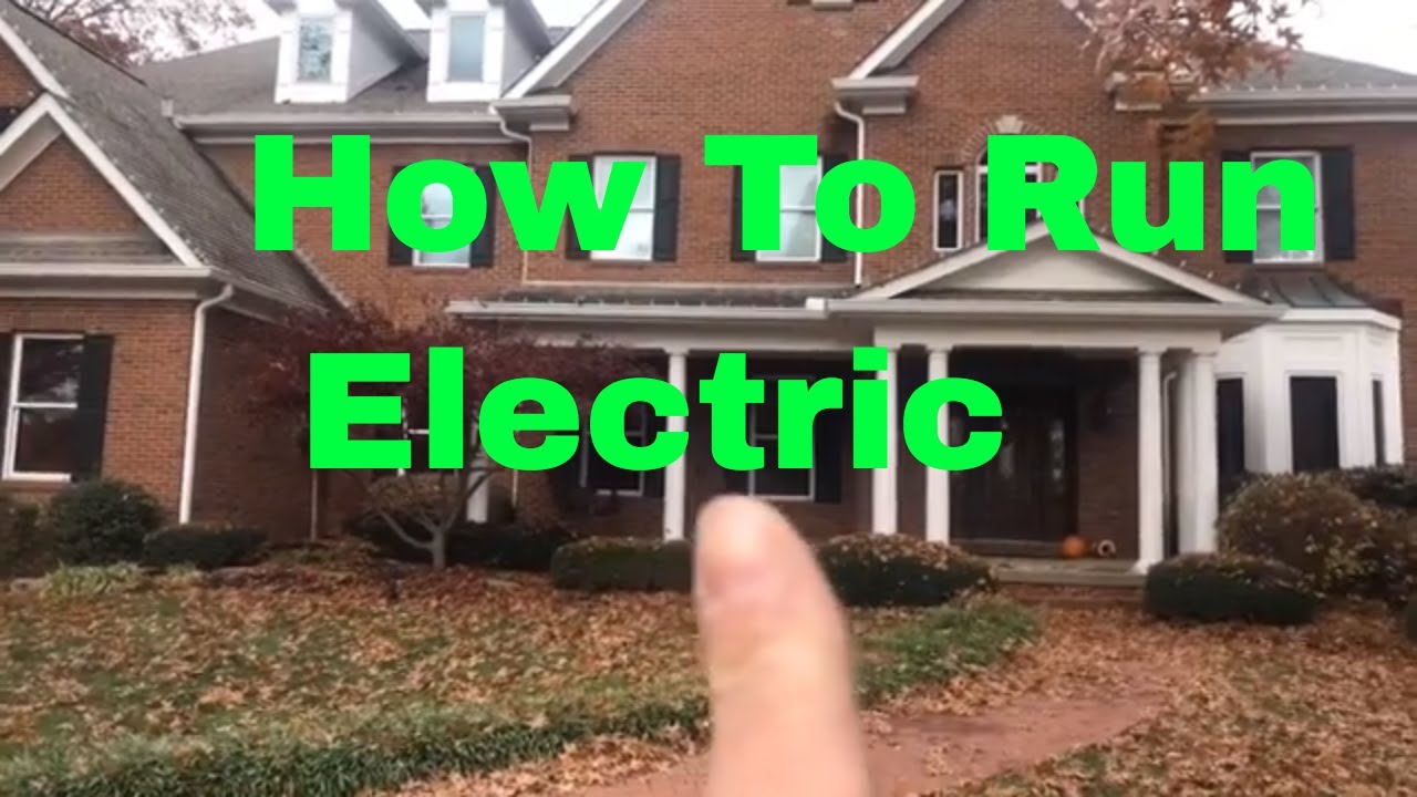 How to run electric power for Christmas light installations