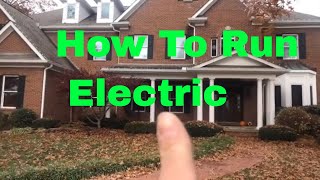 How To Run Electric For Christmas Lights