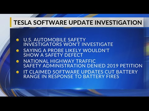 US decides not to open formal probe of Tesla battery fires