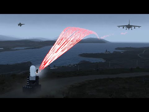 Russian Fighter jets Shot Down by C-RAM - Phalanx CIWS - Military Simulation - ArmA 3