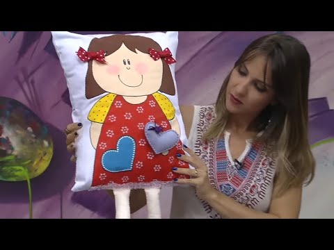 Mulher.com 03/12/2014 - Almofada divertida por Rose Nascimento Parte 2