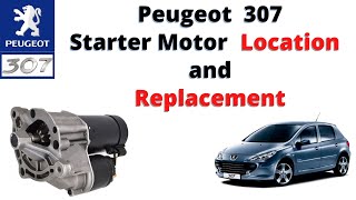 2005 Peugeot 307 1.4 HDI Starter Motor Location and Replacement