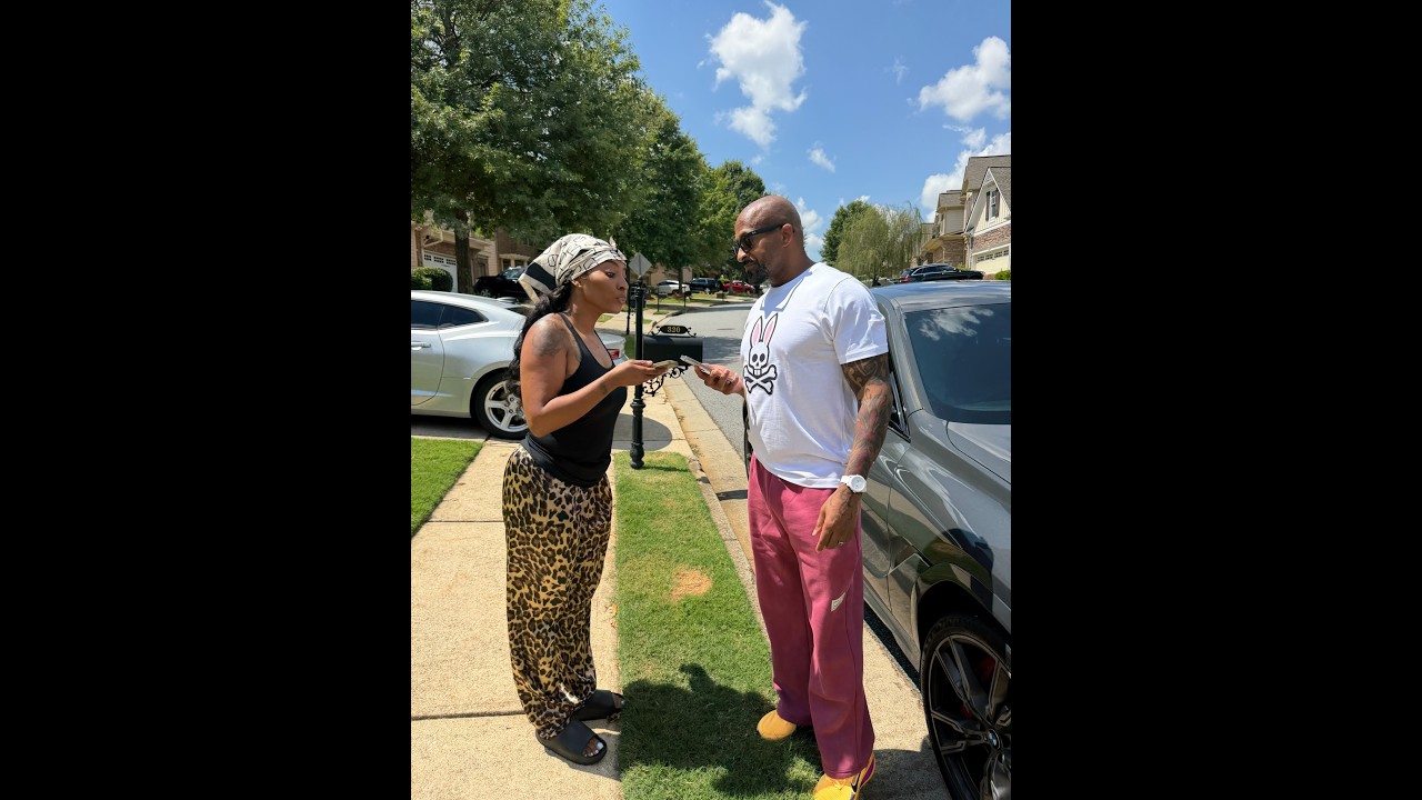 Larry gives Sharra the rent money & asks if this will be the last month?