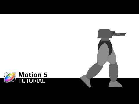 Apple Motion 5 Tutorial: Walking with Keyframes and Rigging.