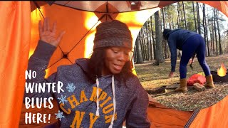 First Winter Camp! Embracing the Chill With A Warm Fire Ambiance. "MR HEATER" YOU ARE THE MVP!!