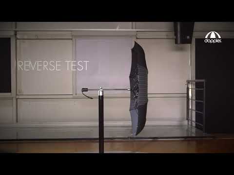 Doppler Flipback Umbrella Wind Tunnel Test - 140 km/h