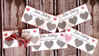 LOVE COUPONS DIY SCRATCH OFF CARDS - Cute Valentine Or Anniversary Gift Idea